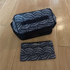 Victoria's Secret Black and White Bra and Panties Travel Bag